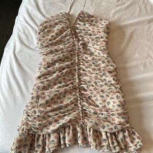 New, worn once floral print summer mini dress